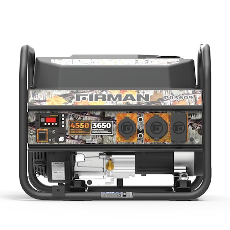 Firman Portable Generator, 3,650 W Rated, 120V AC P03609